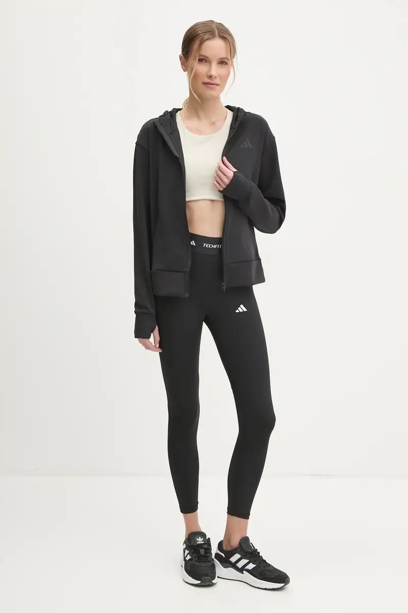 maglietta da trekking Designed for Training colore nero con cappuccio JP2654 miniatura 2