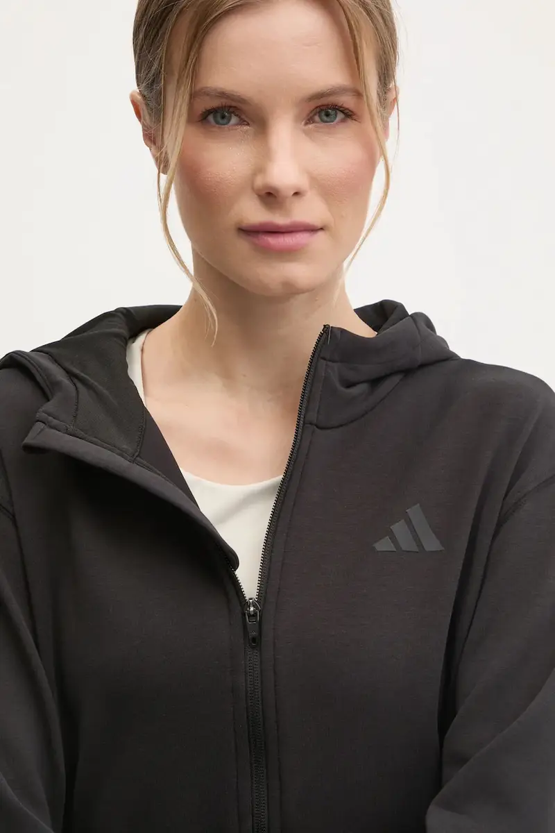 maglietta da trekking Designed for Training colore nero con cappuccio JP2654 miniatura 4