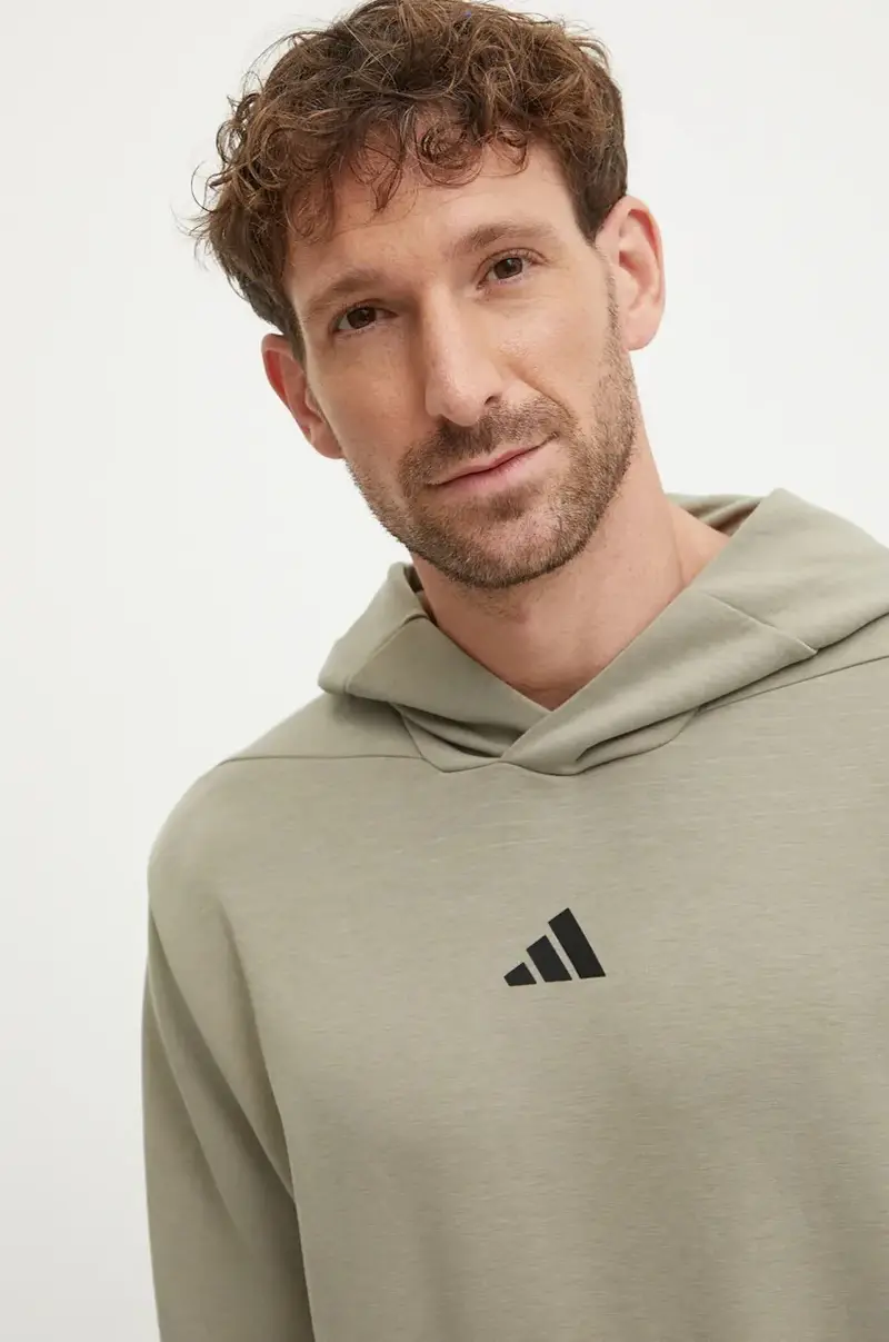 maglietta da trekking Designed for Training colore verde con scaldacollo JE6690 miniatura 4