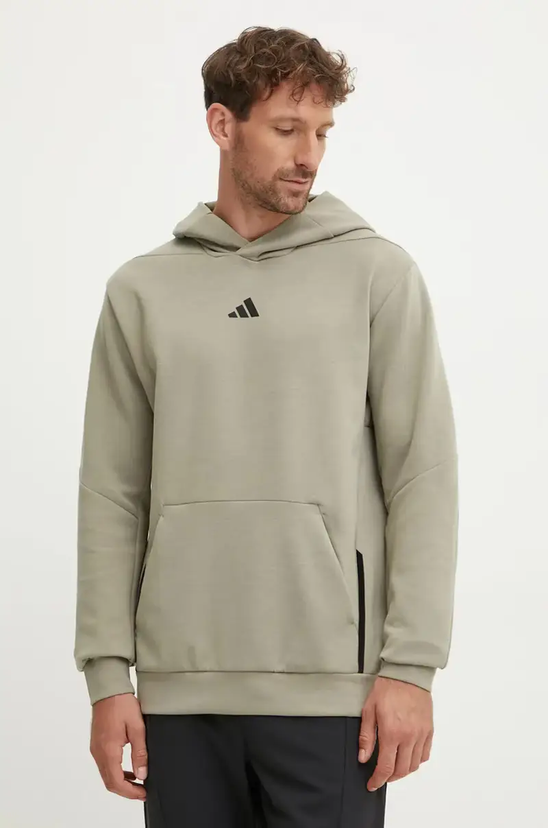 maglietta da trekking Designed for Training colore verde con scaldacollo JE6690