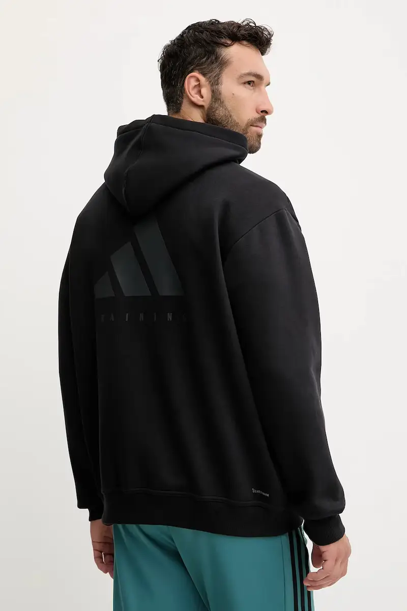 maglietta da trekking POWER uomo colore nero con cappuccio JZ6248 miniatura 3