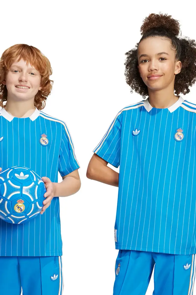 maglietta per bambini REAL MADRID colore blu con applicazione JY1082