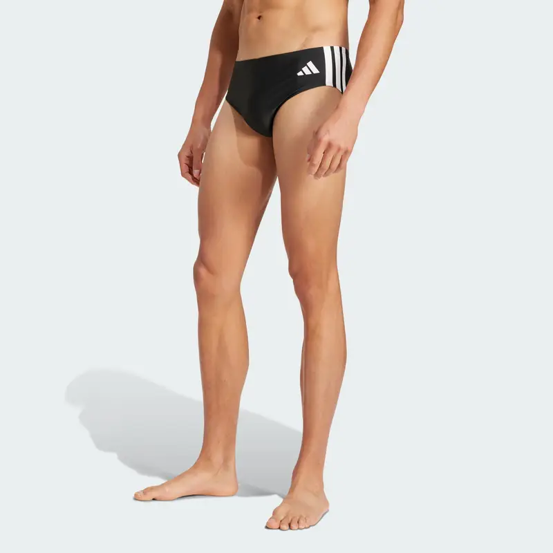Pantaloncini sportivi da bagno 3-Stripes Swim nero / bianco miniatura 2