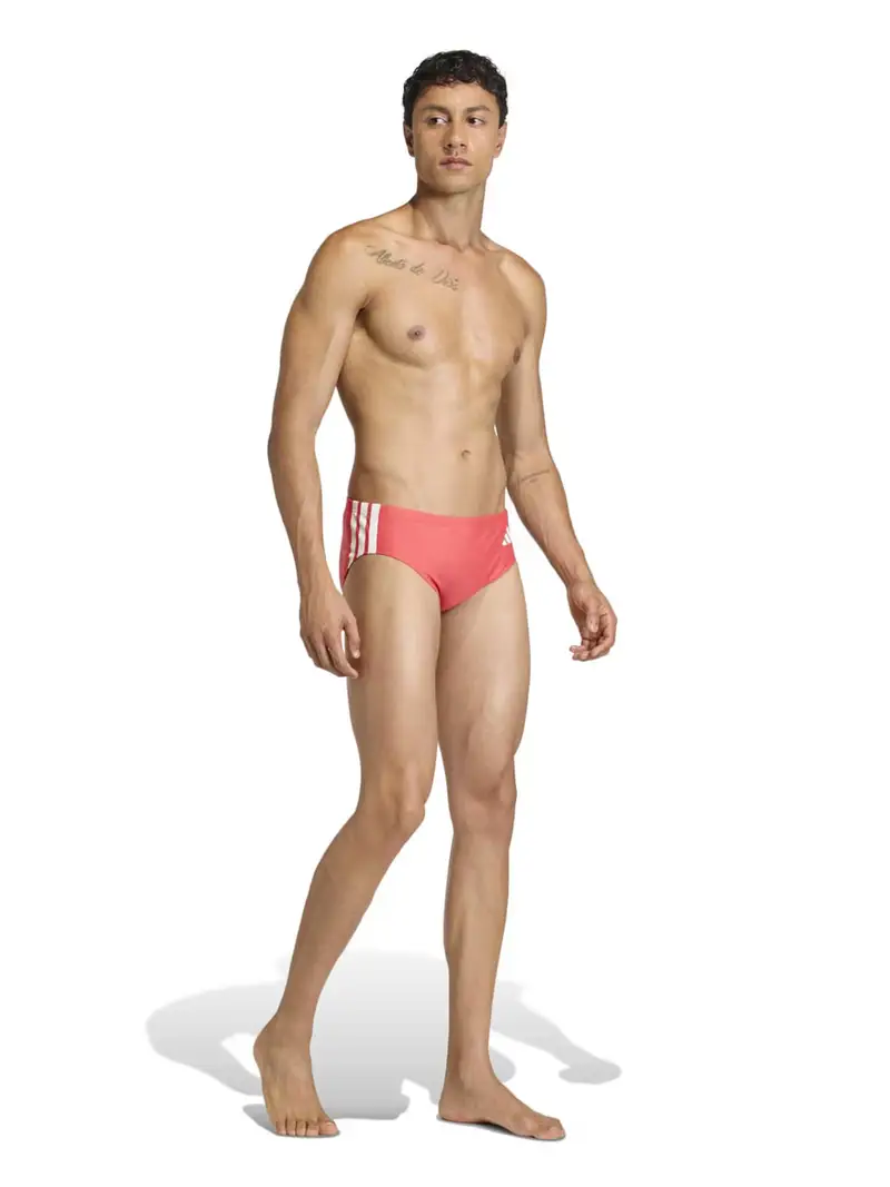 Pantaloncini sportivi da bagno rosso / bianco miniatura 3