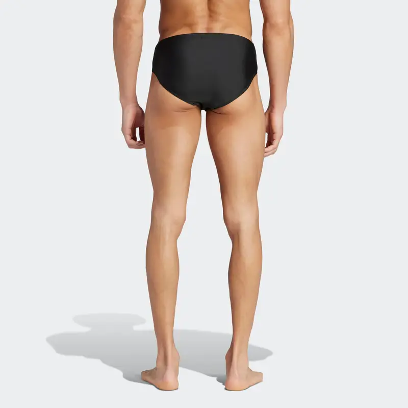 Pantaloncini sportivi da bagno Solid Swim nero / bianco miniatura 3