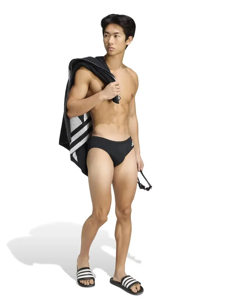 Pantaloncini sportivi da bagno TEAM nero / bianco miniatura 3