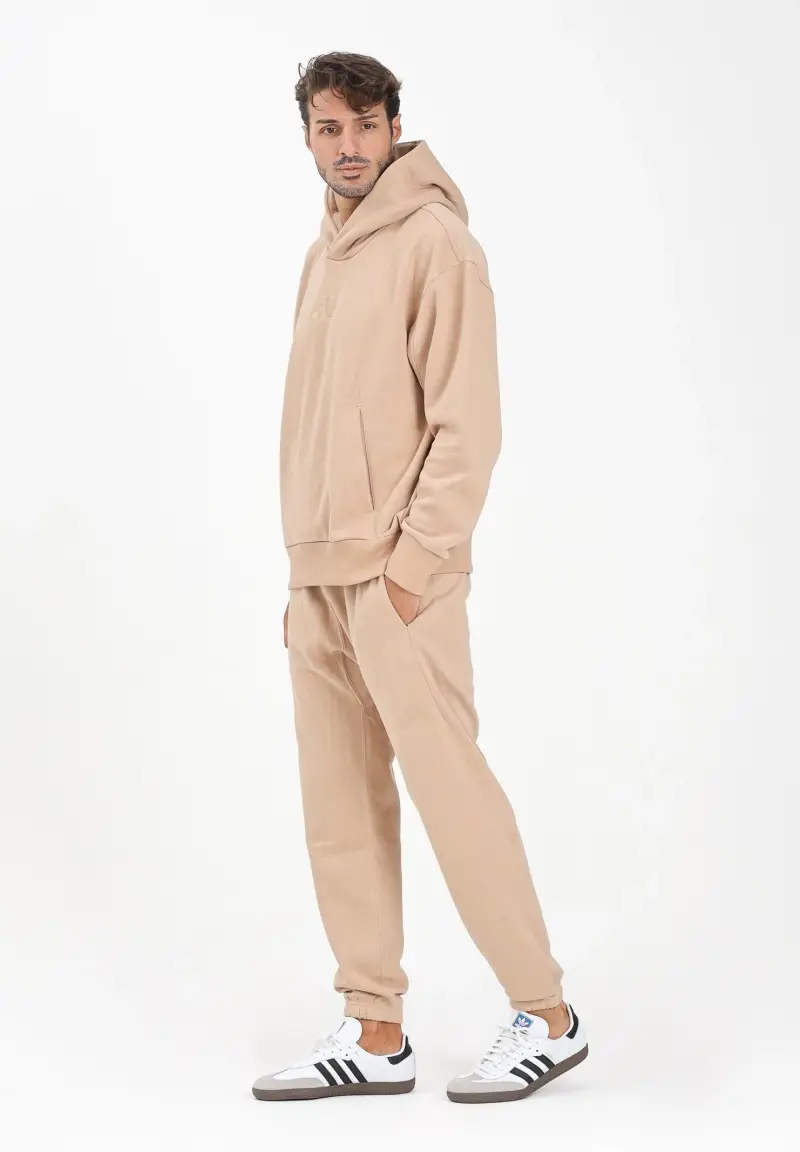 Pantalone sportivo ALL SZN Fleece Regular Tapered beige da uomo miniatura 2