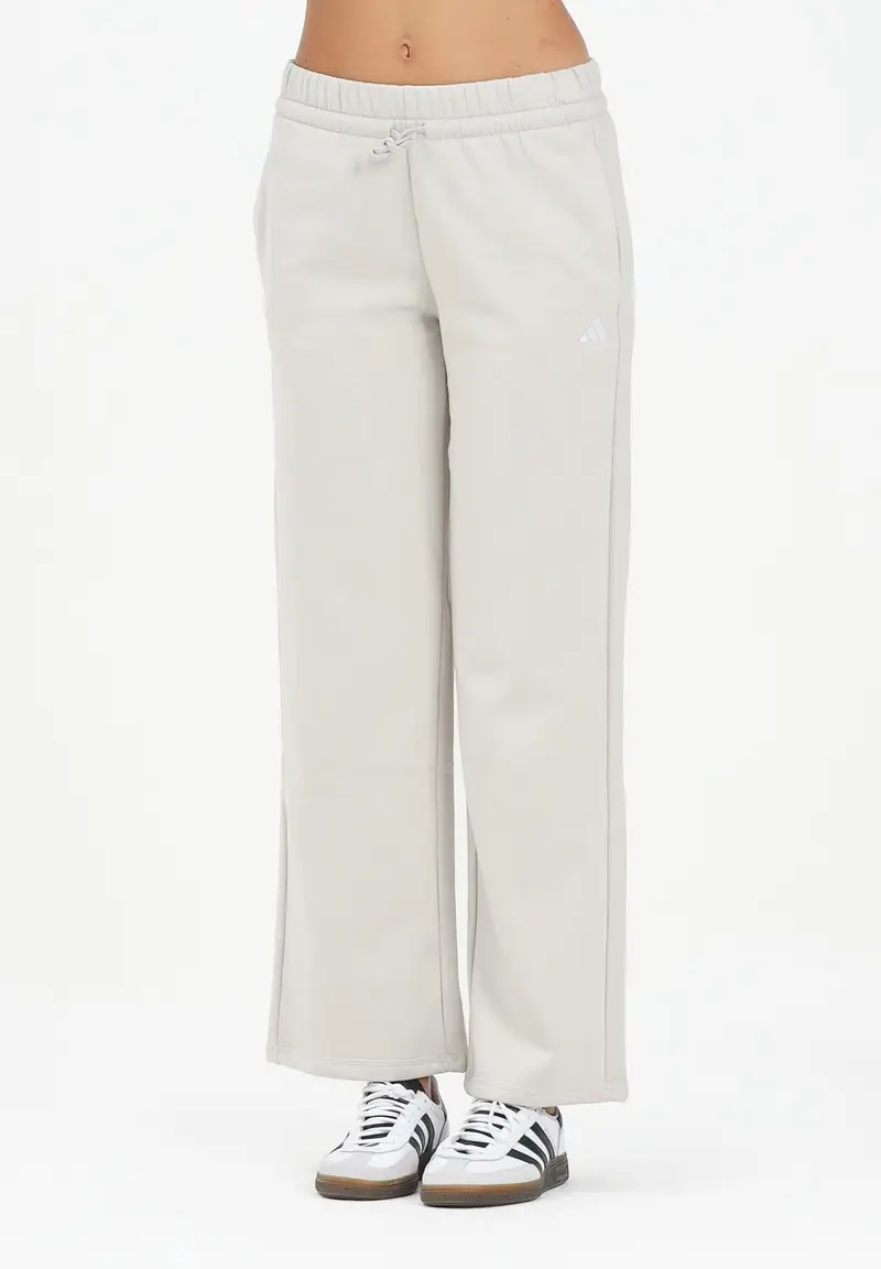 Pantalone sportivo Essentials Small Logo Feel Cozy beige da donna