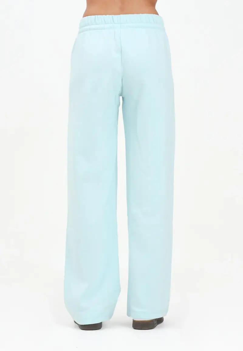 Pantalone sportivo Essentials Small Logo Feel Cozy Open-Hem turchese da donna miniatura 3