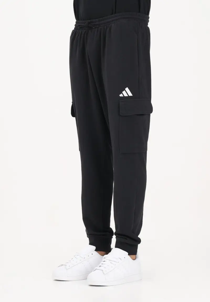 Pantalone sportivo FRENCH TERRY FEELCOZY ESSENTIALS nero da uomo