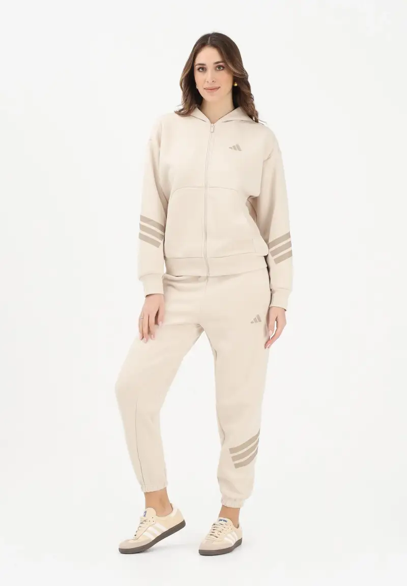 Pantalone sportivo Future Icons 3-Stripes beige da donna miniatura 2