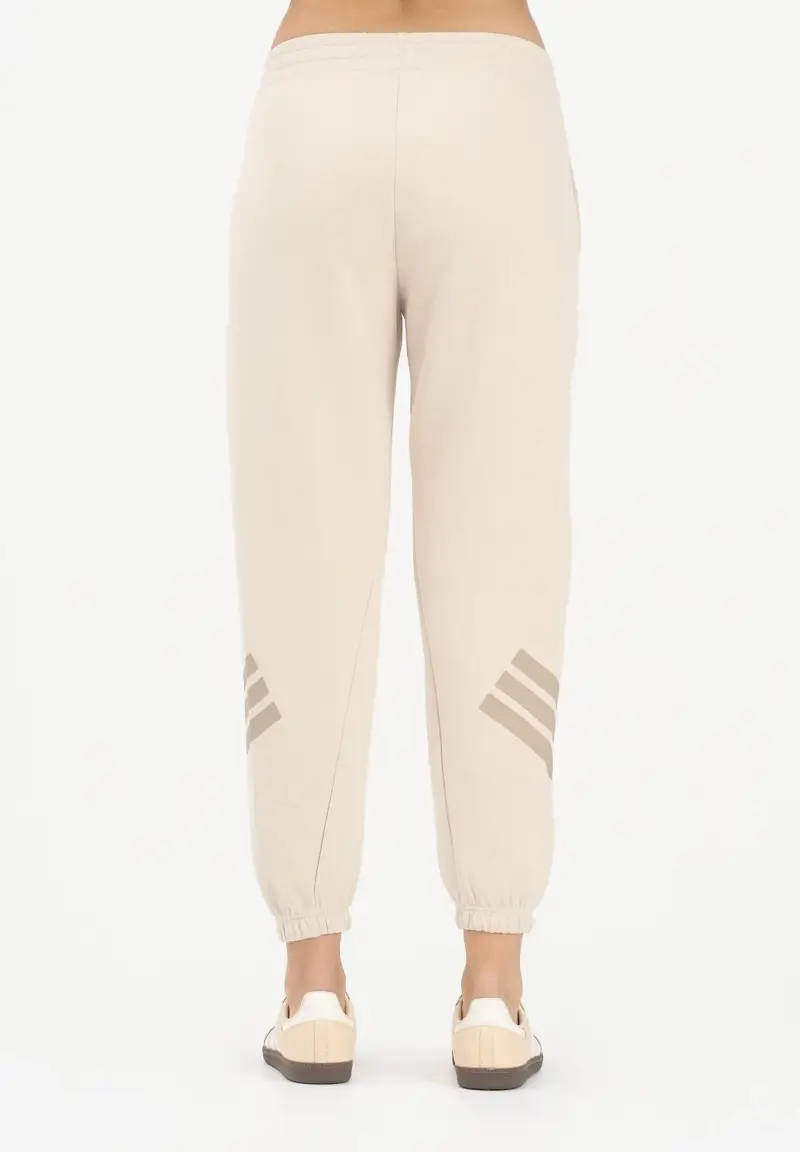 Pantalone sportivo Future Icons 3-Stripes beige da donna miniatura 3