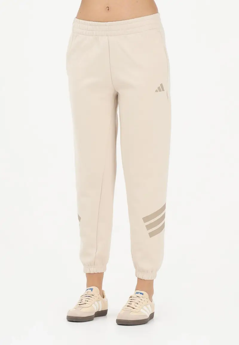 Pantalone sportivo Future Icons 3-Stripes beige da donna