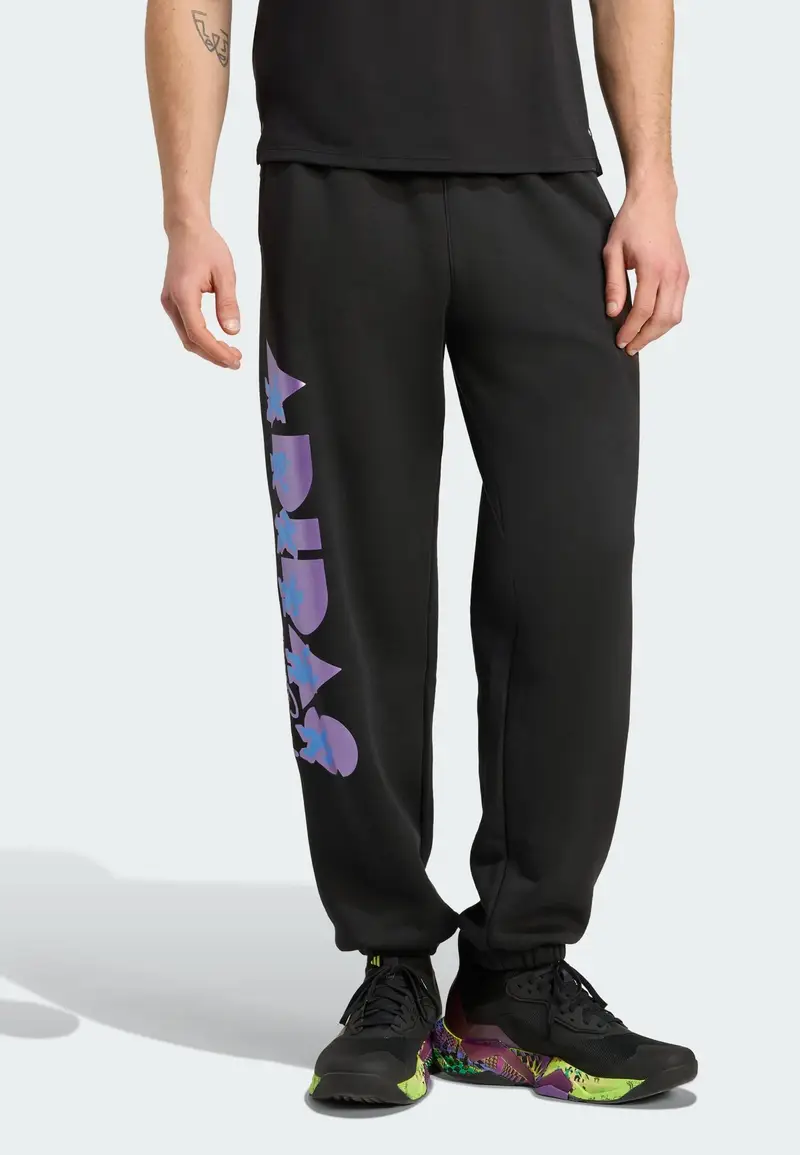 Pantaloni sportivi Adidas x Jeremy Scott blu reale / lilla chiaro / nero / bianco miniatura 3