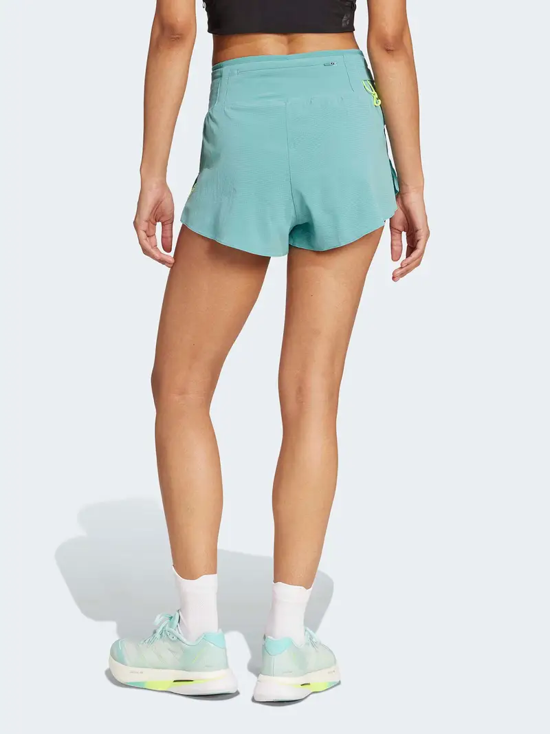 Pantaloni sportivi Adizero acqua / verde chiaro / bianco miniatura 3