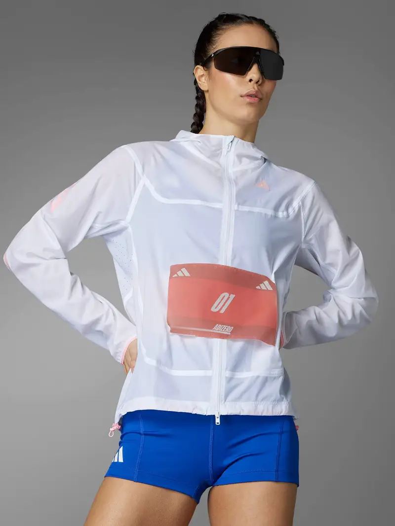 Pantaloni sportivi ADIZERO blu reale / bianco miniatura 3