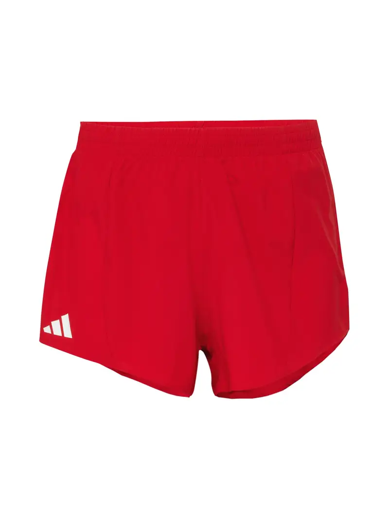 ADIDAS PERFORMANCE Pantaloni sportivi 'Adizero Essentials'  rosso / offwhite