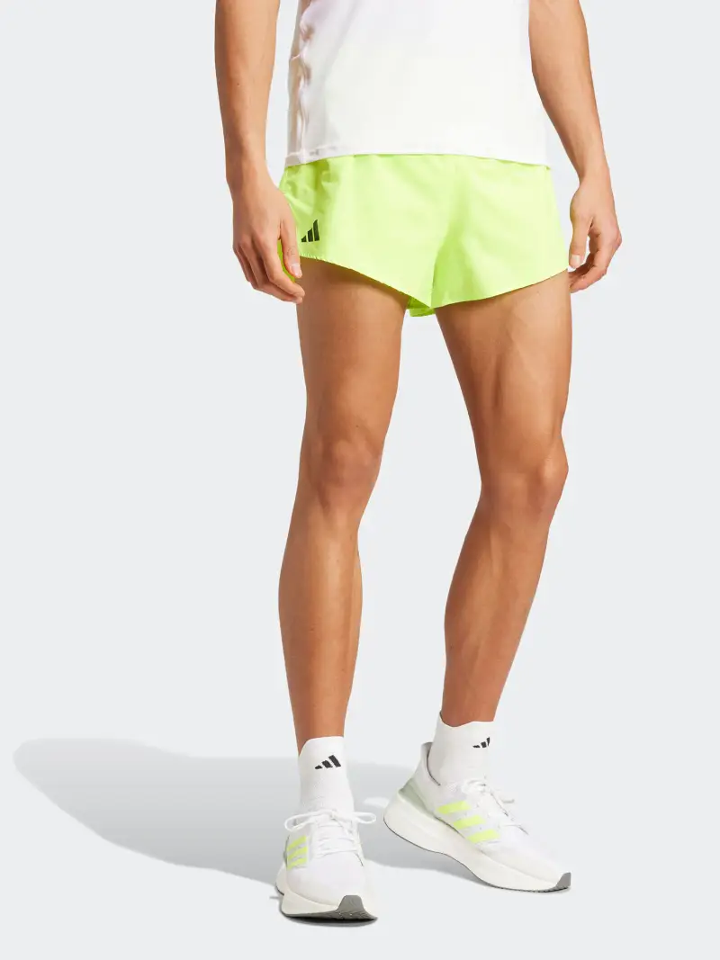 Pantaloni sportivi Adizero Essentials verde neon / nero miniatura 2