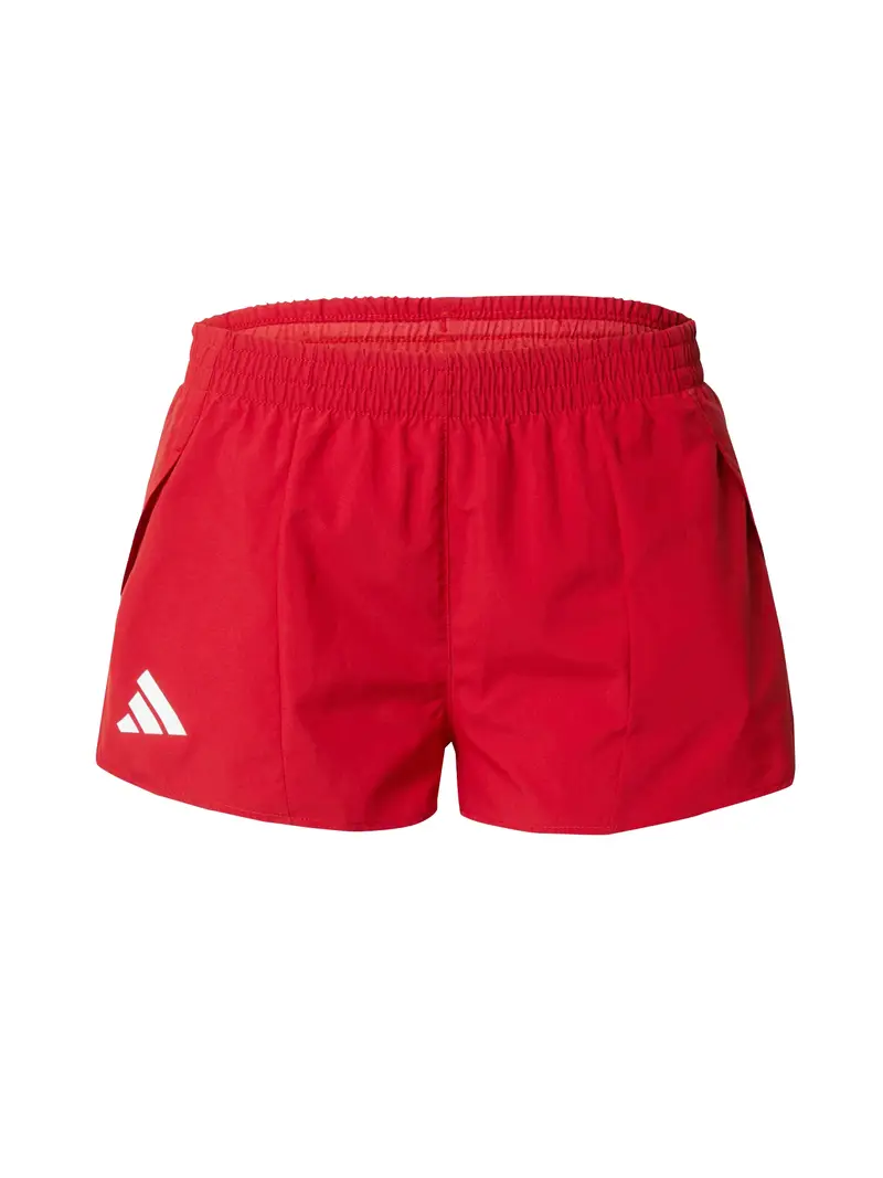 ADIDAS PERFORMANCE Pantaloni sportivi 'Adizero'  rosso / bianco