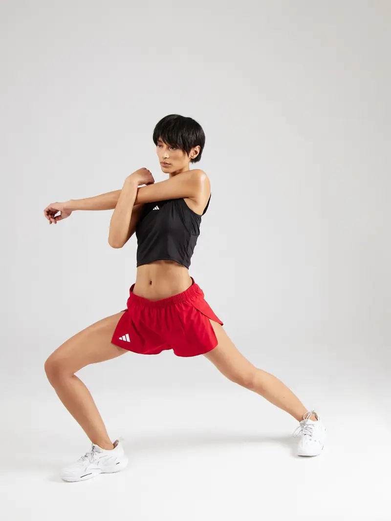 ADIDAS PERFORMANCE Pantaloni sportivi 'Adizero' rosso / bianco miniatura 3