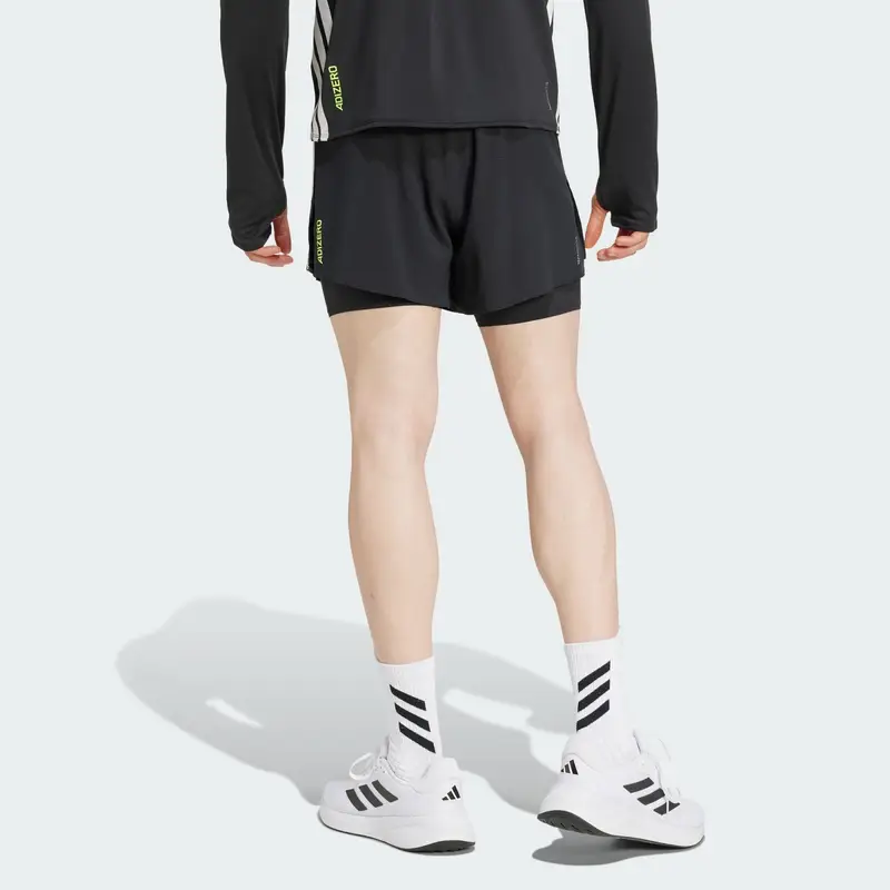 Pantaloni sportivi Adizero verde / nero / bianco miniatura 3