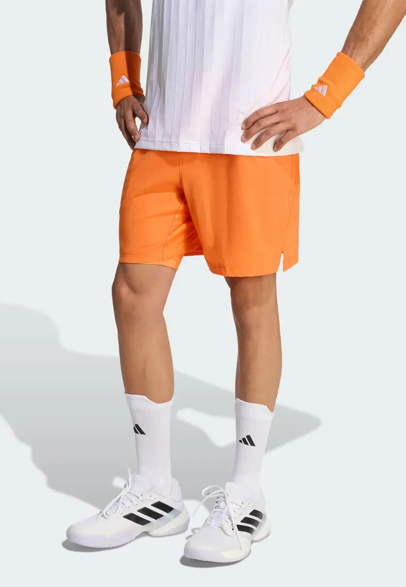 Pantaloni sportivi arancione / bianco miniatura 3