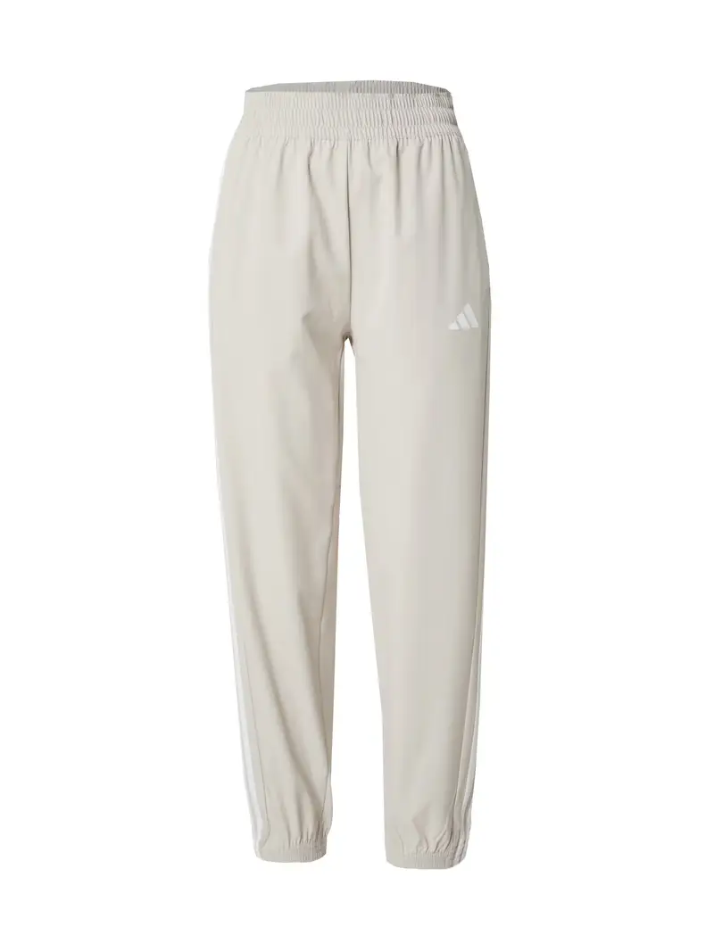 Pantaloni sportivi beige / bianco