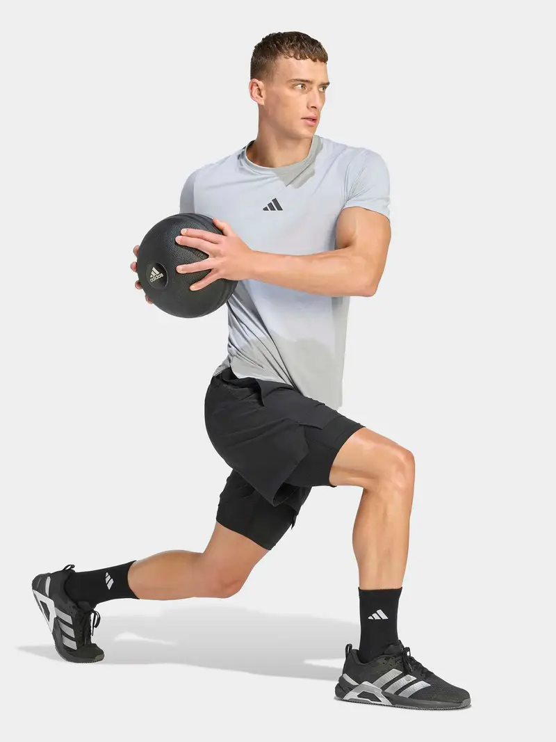 Pantaloni sportivi Designed For Training grigio chiaro miniatura 2