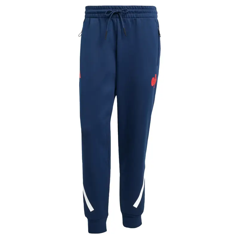 ADIDAS PERFORMANCE Pantaloni sportivi 'France Travel'  blu / rosso chiaro / bianco