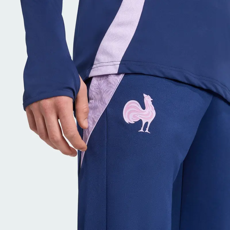 ADIDAS PERFORMANCE Pantaloni sportivi 'Frankreich' blu scuro / lavanda miniatura 3