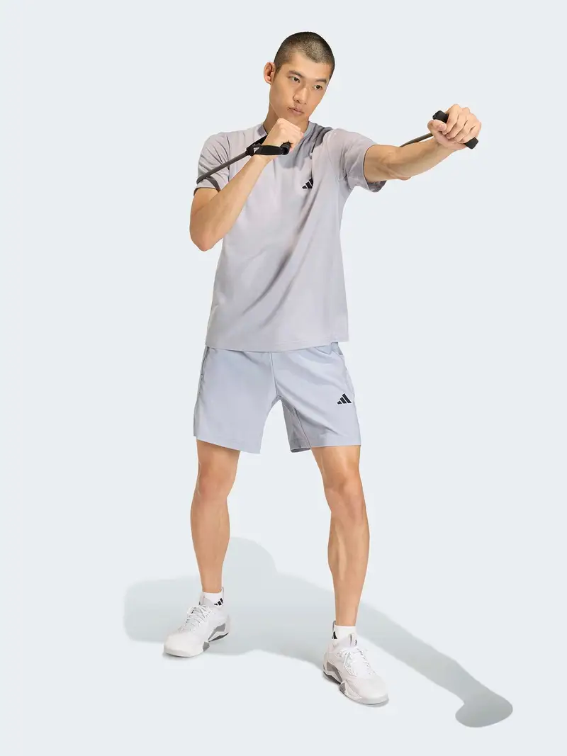 Pantaloni sportivi grigio chiaro miniatura 2