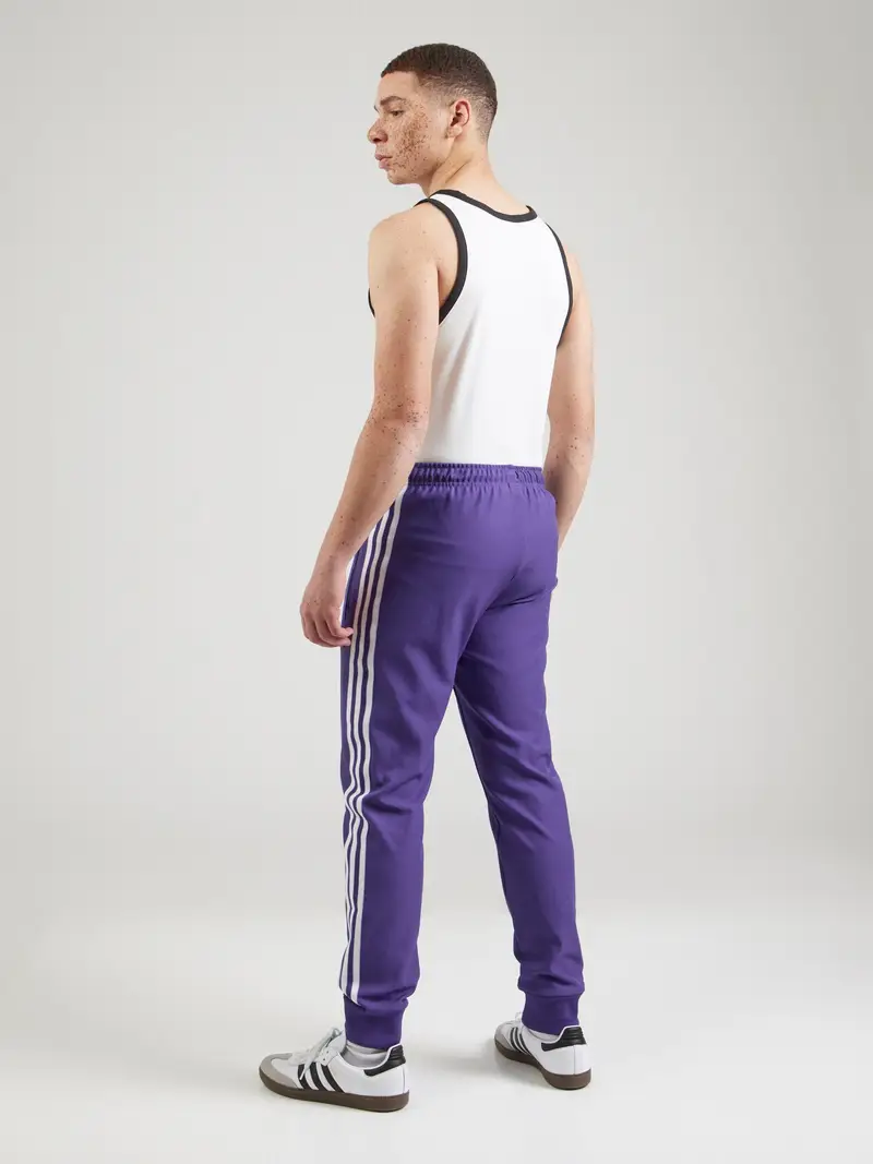 Pantaloni sportivi lilla / bianco miniatura 3