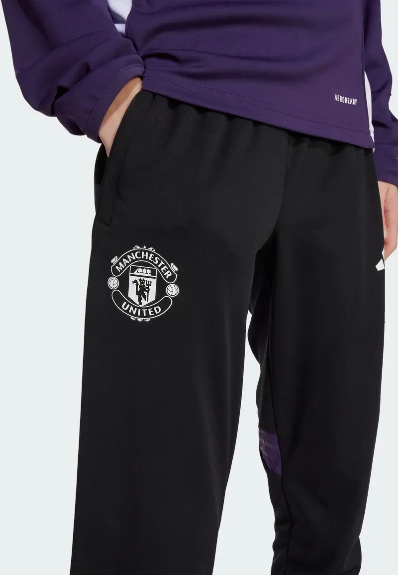 ADIDAS PERFORMANCE Pantaloni sportivi 'Manchester United Tiro 25 Competition' nero / bianco miniatura 3