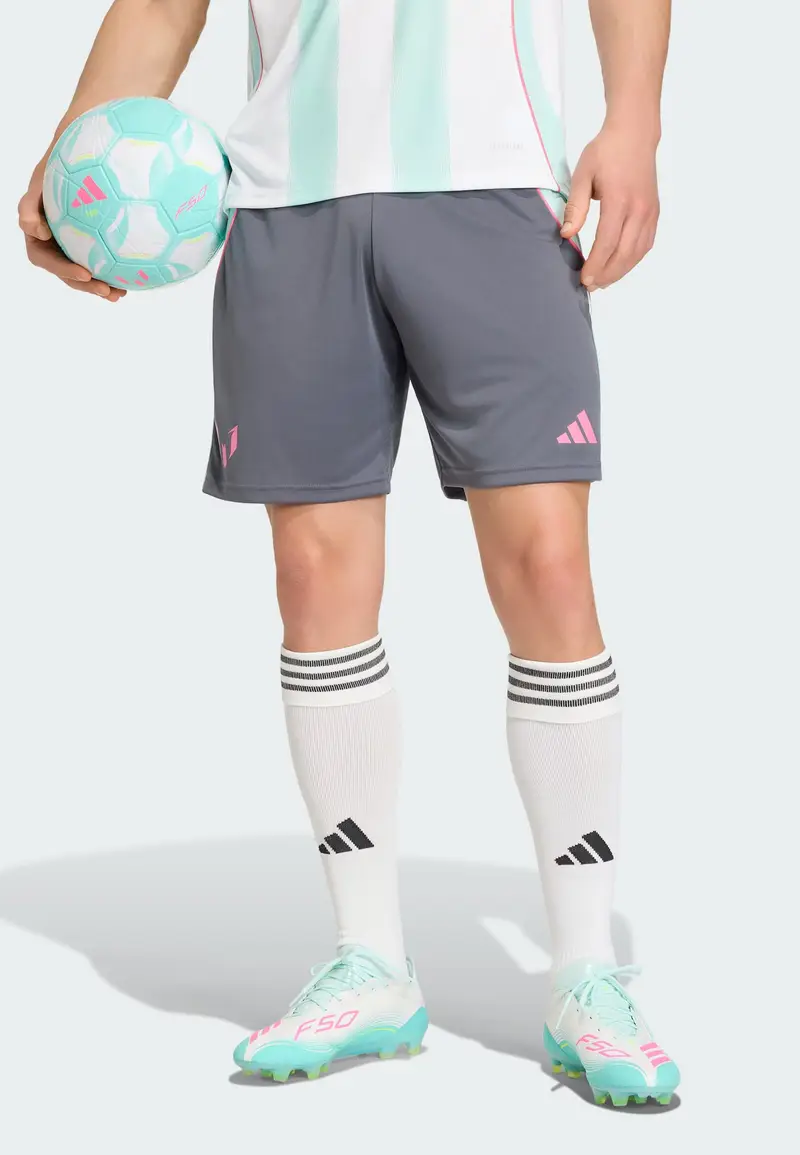 Pantaloni sportivi Messi grigio scuro / rosa chiaro