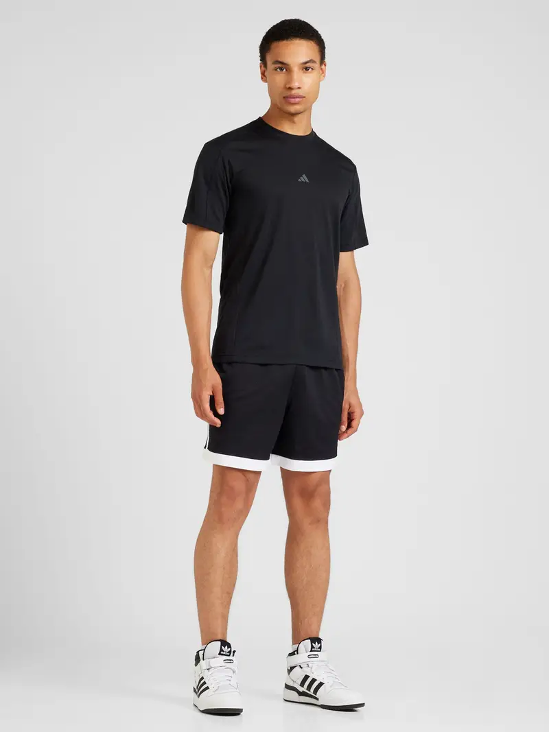 ADIDAS PERFORMANCE Pantaloni sportivi 'Mock Eyelet' nero / bianco miniatura 2