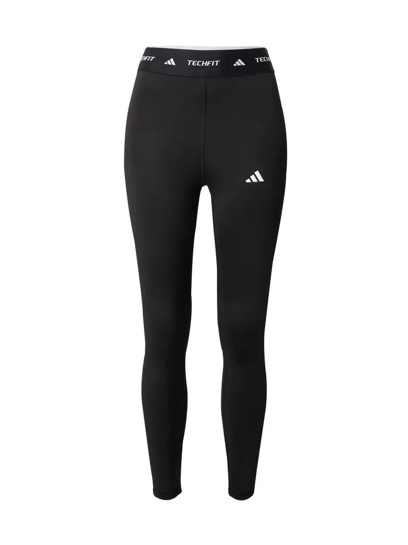 ADIDAS PERFORMANCE Pantaloni sportivi  nero / bianco