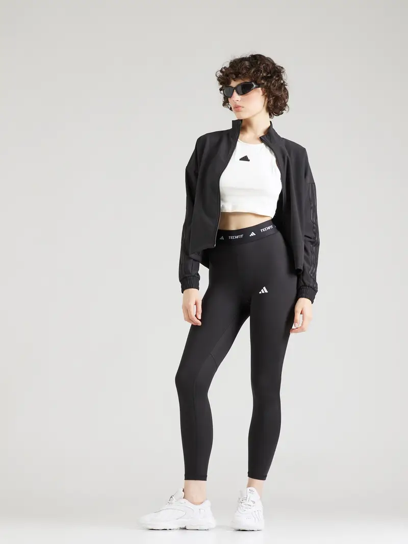 ADIDAS PERFORMANCE Pantaloni sportivi nero / bianco miniatura 3