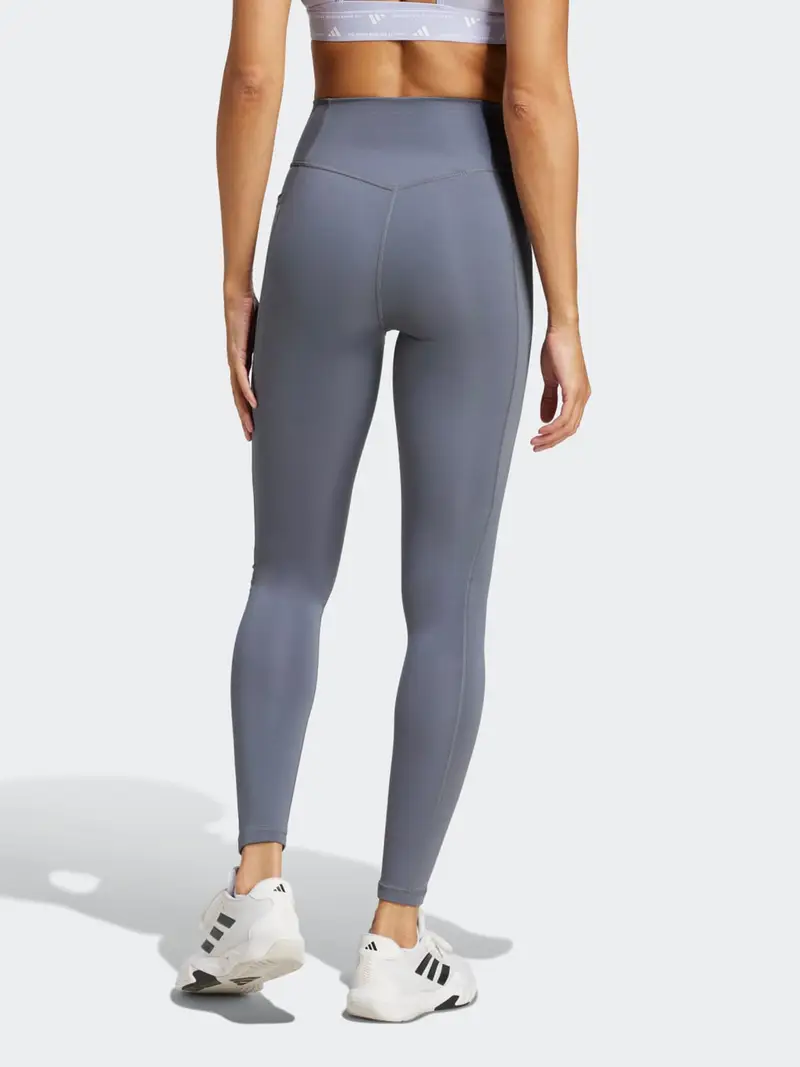 ADIDAS PERFORMANCE Pantaloni sportivi 'OPT ESS' blu fumo / bianco miniatura 3