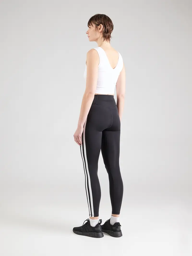 ADIDAS PERFORMANCE Pantaloni sportivi 'Optime Essentials' nero / bianco miniatura 2