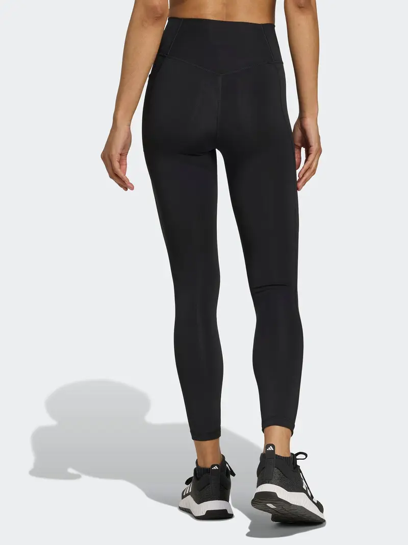 ADIDAS PERFORMANCE Pantaloni sportivi 'Optime Essentials' nero / bianco miniatura 2