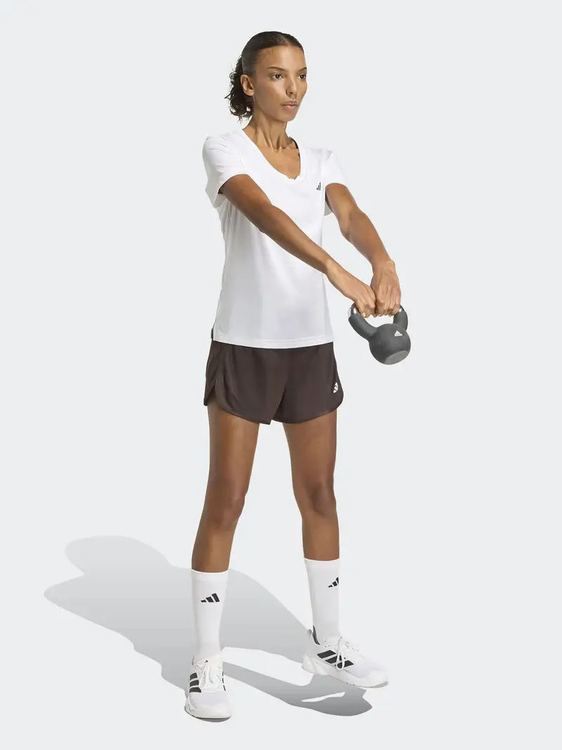 Pantaloni sportivi Pacer Essentials marrone / bianco miniatura 2