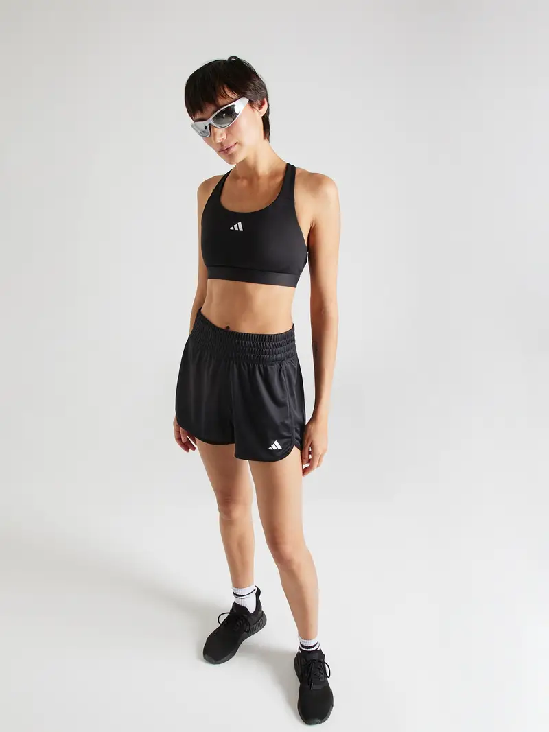 ADIDAS PERFORMANCE Pantaloni sportivi 'Pacer Essentials' nero / bianco miniatura 3