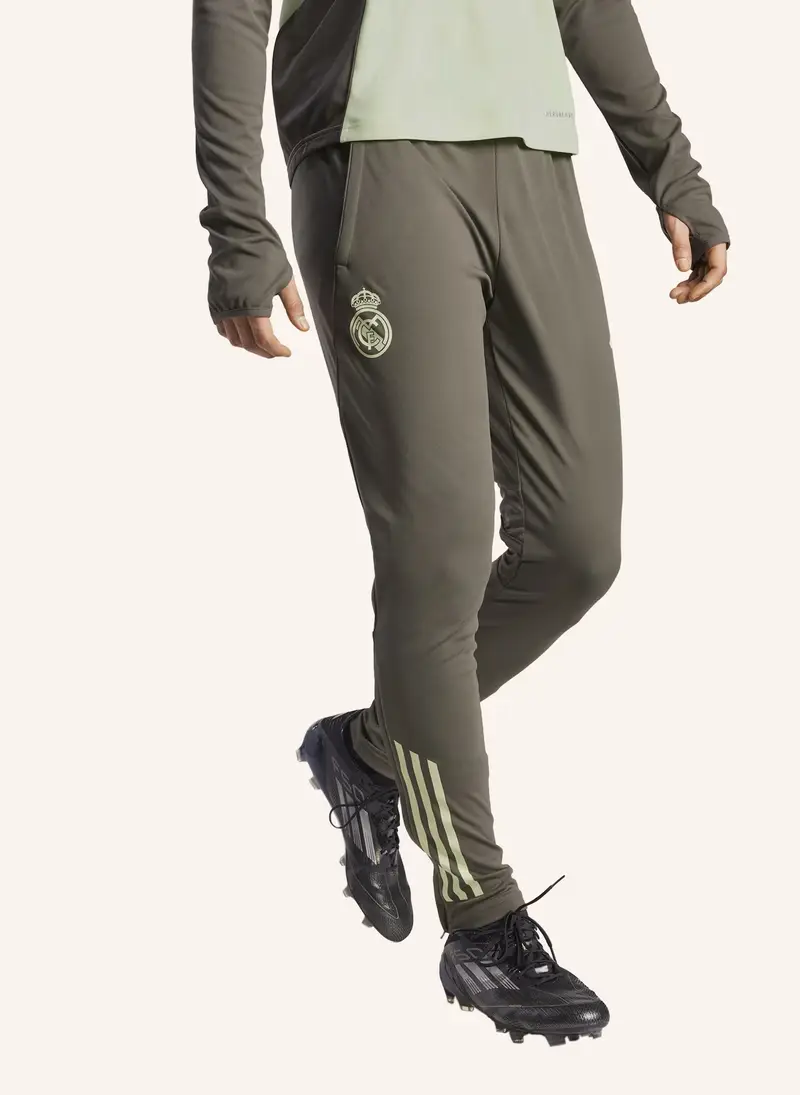 Pantaloni sportivi Real Madrid Tiro 25 Competition giallo chiaro / color fango miniatura 2