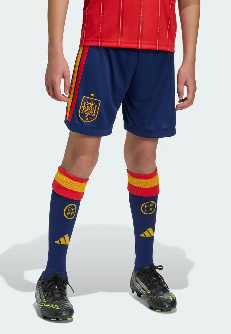 Pantaloni sportivi 'Spanien 26' blu scuro / giallo oro / rosso miniatura 2