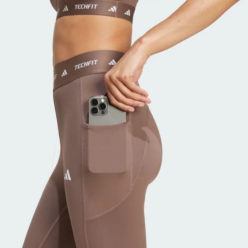 ADIDAS PERFORMANCE Pantaloni sportivi 'Stash' mocca / bianco miniatura 3