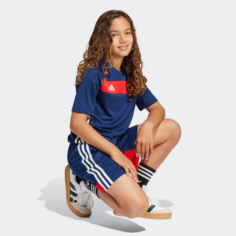 ADIDAS PERFORMANCE Pantaloni sportivi 'Tiro 25 Essentials' blu scuro / rosso / bianco miniatura 3
