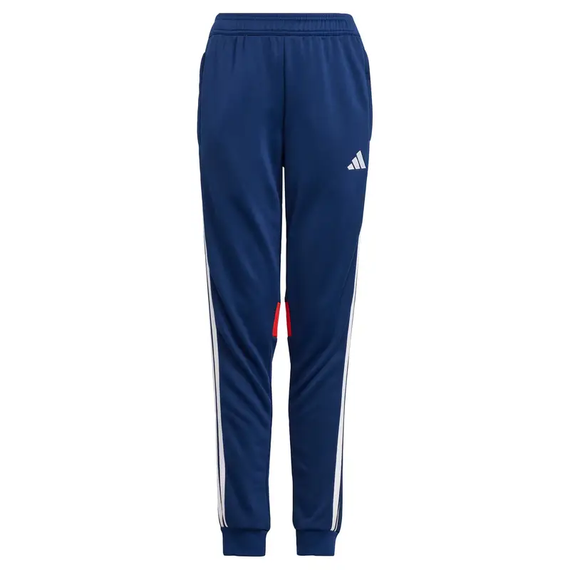 Pantaloni sportivi 'Tiro 25 Essentials' blu scuro / rosso sangue / bianco