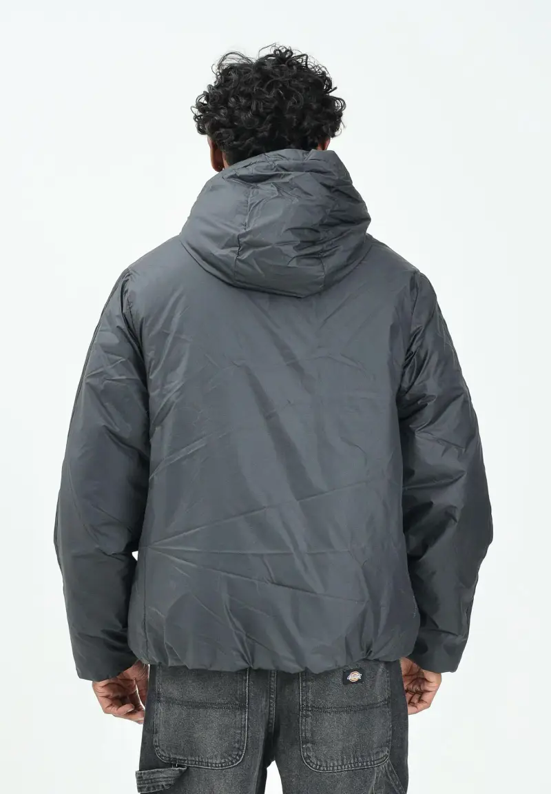 Piumino Essentials 3-Stripes nero da uomo miniatura 3