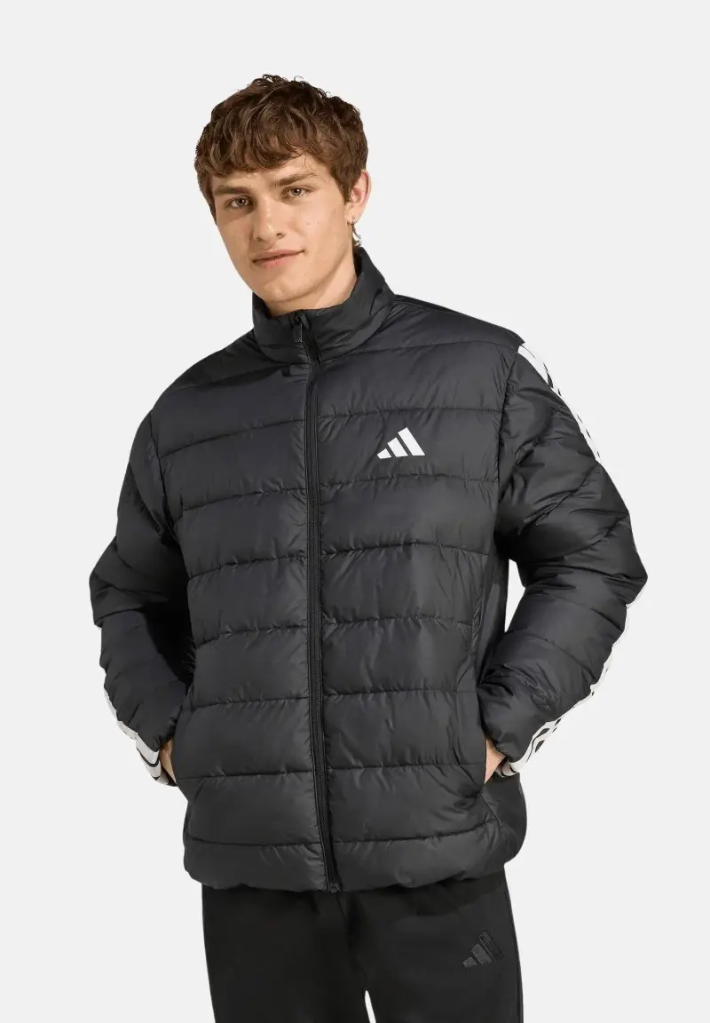 Piumino Essentials Climawarm 3 stripes nero da uomo miniatura 2