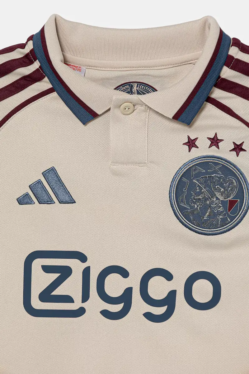 polo bambino AJAX colore beige con applicazione JI9572 miniatura 3